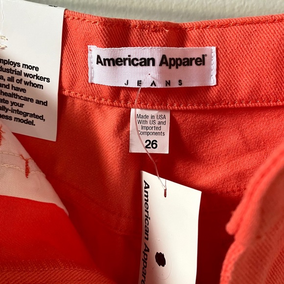 NWT American Apparel highwaisted jean shorts - Picture 3 of 3